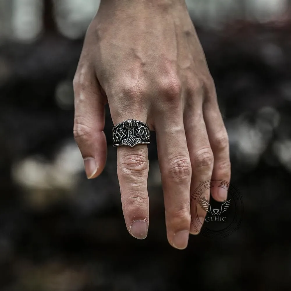 Thor's Hammer Stainless Steel Viking Ring sold by GTHIC product image thumbnail 2