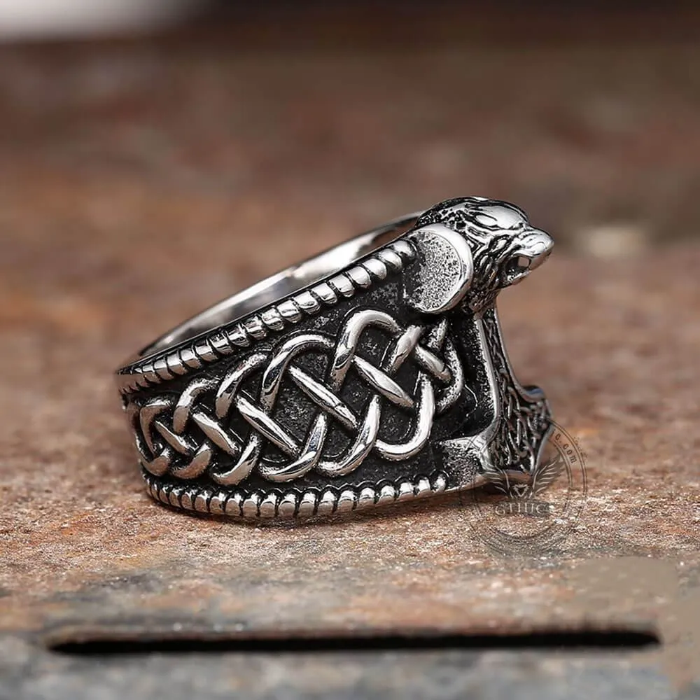 Thor's Hammer Stainless Steel Viking Ring sold by GTHIC product image thumbnail 5