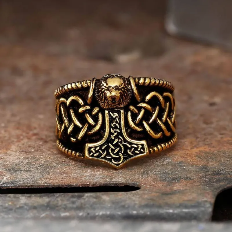 Thor's Hammer Stainless Steel Viking Ring sold by GTHIC