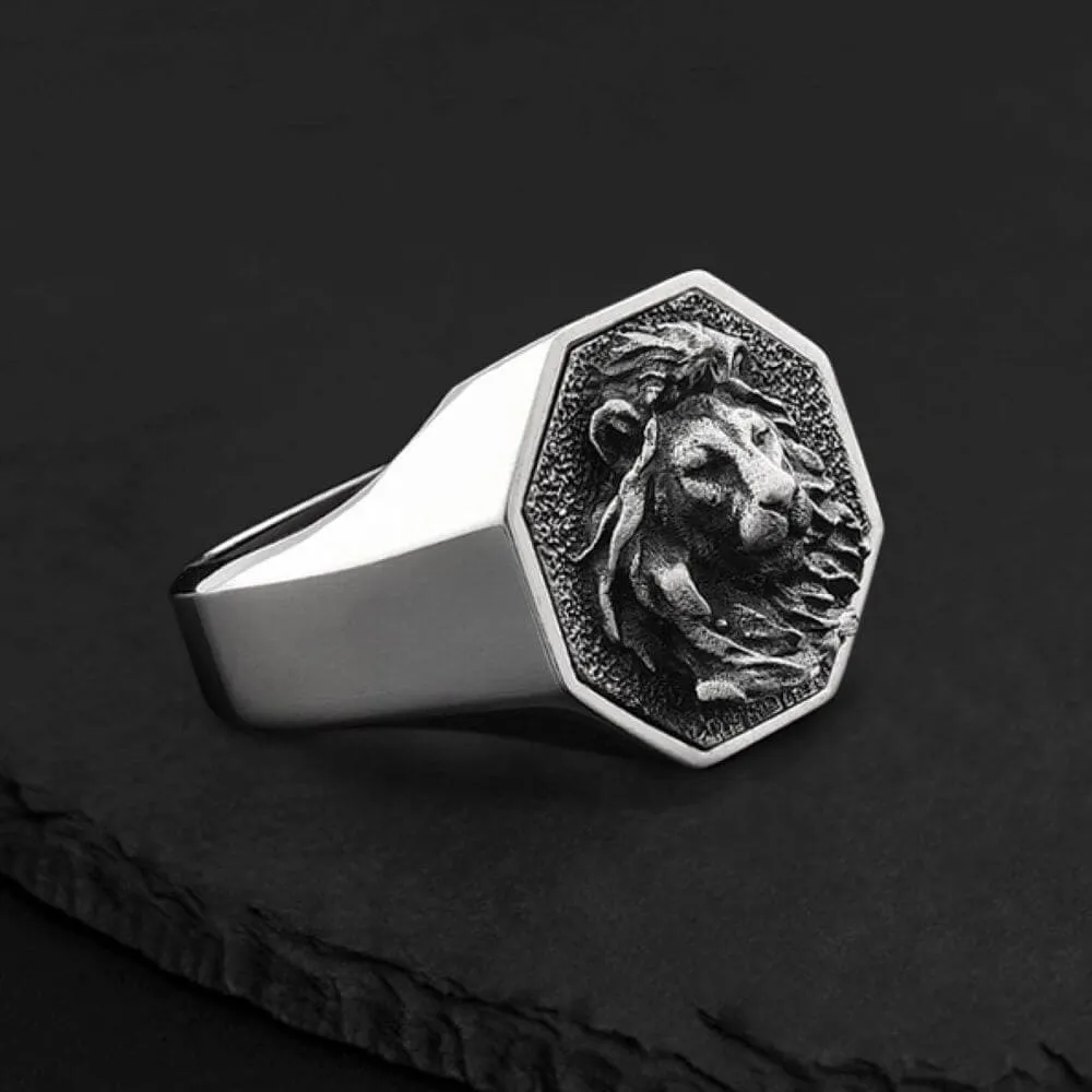Personalized Sterling Silver Polished Octagon Ring sold by GTHIC product image thumbnail 2