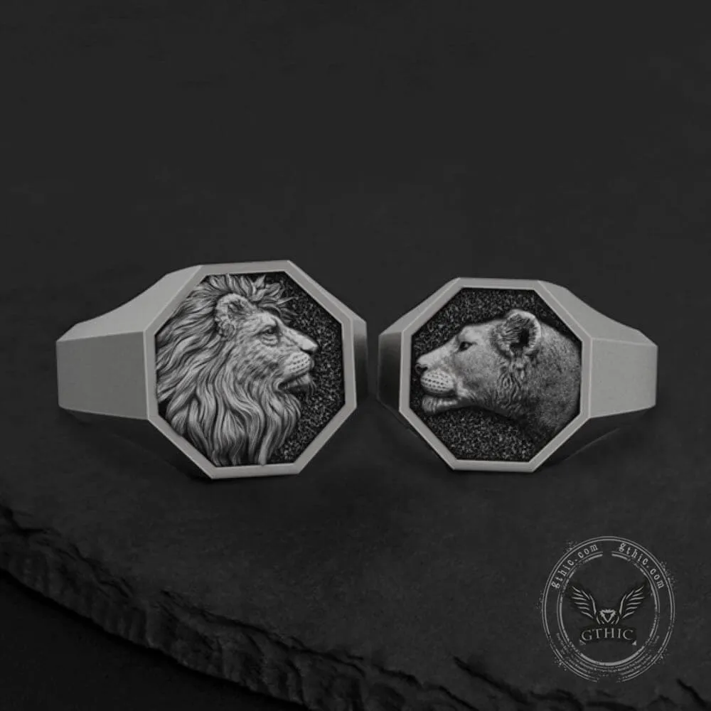 Personalized Sterling Silver Polished Octagon Ring sold by GTHIC product image thumbnail 3