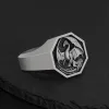 Personalized Sterling Silver Polished Octagon Ring sold by GTHIC