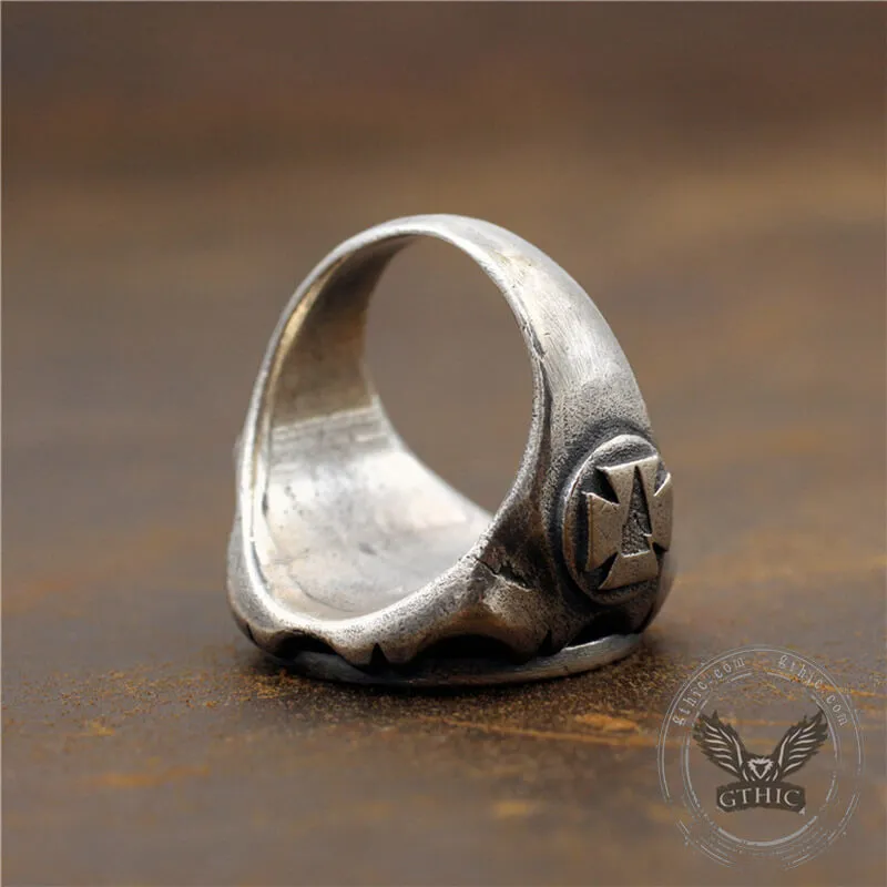 Buffalo Coin Sterling Silver Punk Ring sold by GTHIC product image thumbnail 5