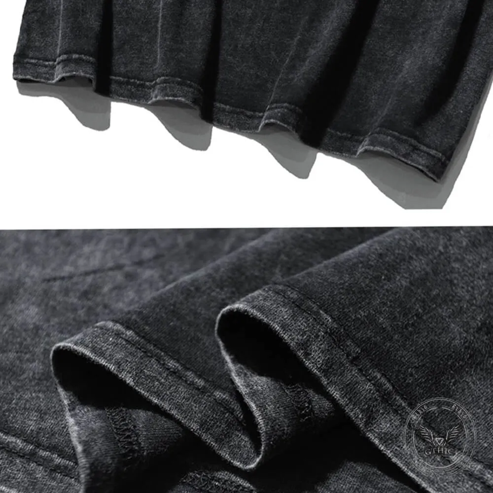 Dark Bow Lips Vintage Washed T-shirt sold by GTHIC product image thumbnail 3