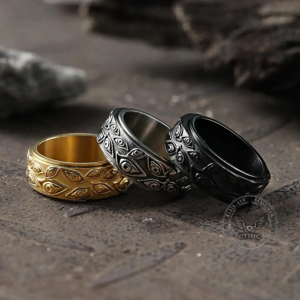 Eye of Providence Stainless Steel Spinner Ring sold by GTHIC product image thumbnail 2