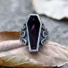 Vampire Coffin Stainless Steel Skull Ring sold by GTHIC