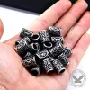 Runes Stainless Steel Viking Hair Bead sold by GTHIC