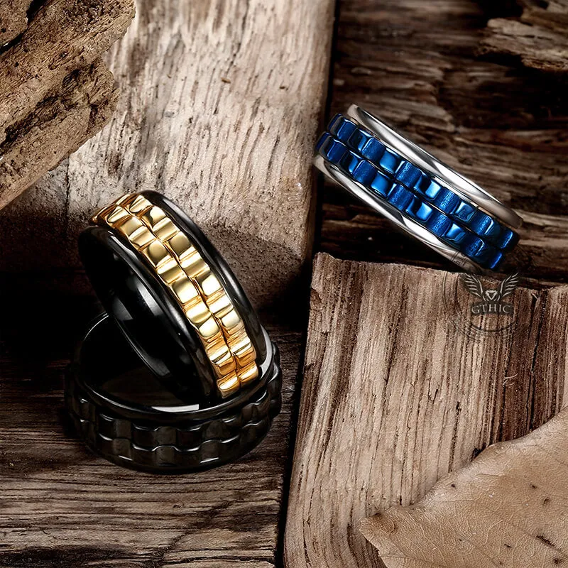 Punk Gear Stainless steel Spinner Ring sold by GTHIC product image thumbnail 3