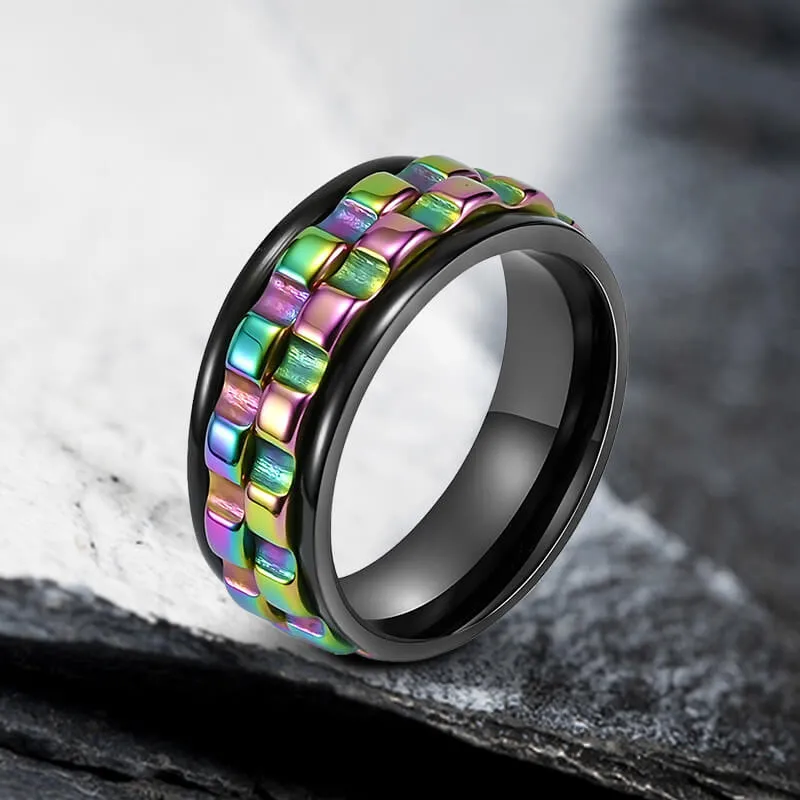 Punk Gear Stainless steel Spinner Ring sold by GTHIC product image thumbnail 5