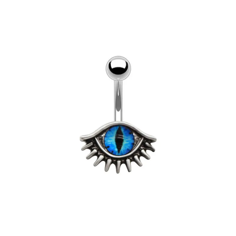 Vintage Evil Eye Design Alloy Belly Ring sold by GTHIC product image thumbnail 5