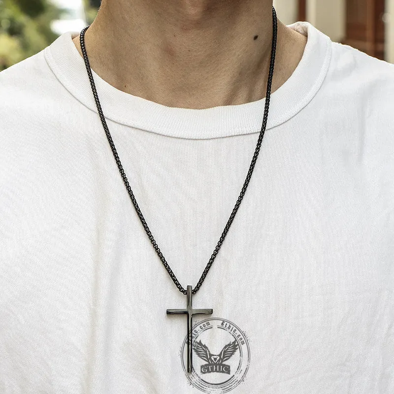 I Can Do All Things Stainless Steel Cross Pendant sold by GTHIC product image thumbnail 2