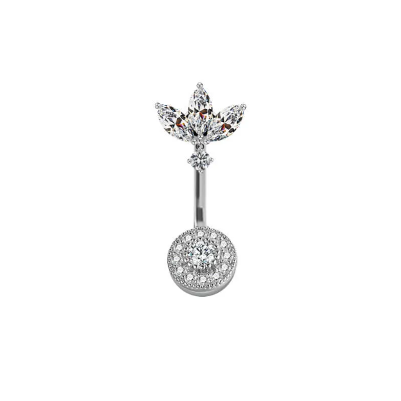 Shiny Zircon Heart-shaped Alloy Belly Ring sold by GTHIC product image thumbnail 5