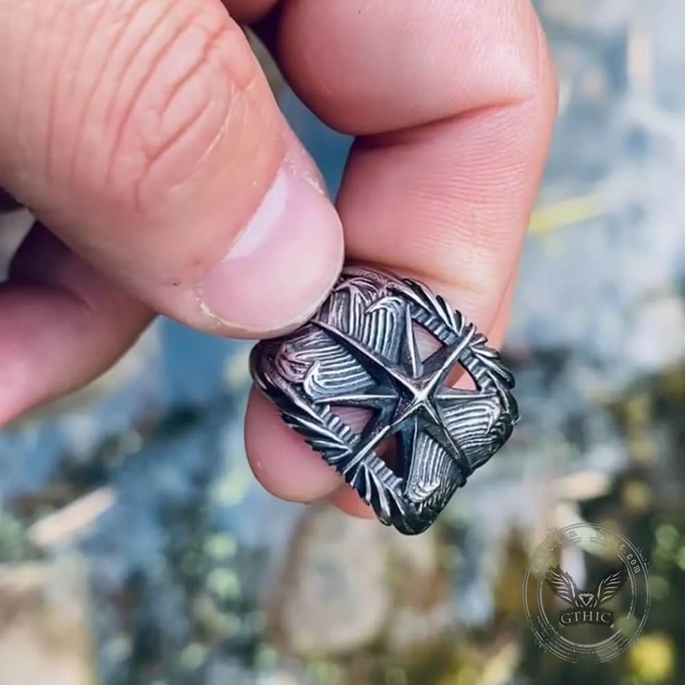 Feather Star Stainless Steel Ring sold by GTHIC product image thumbnail 3