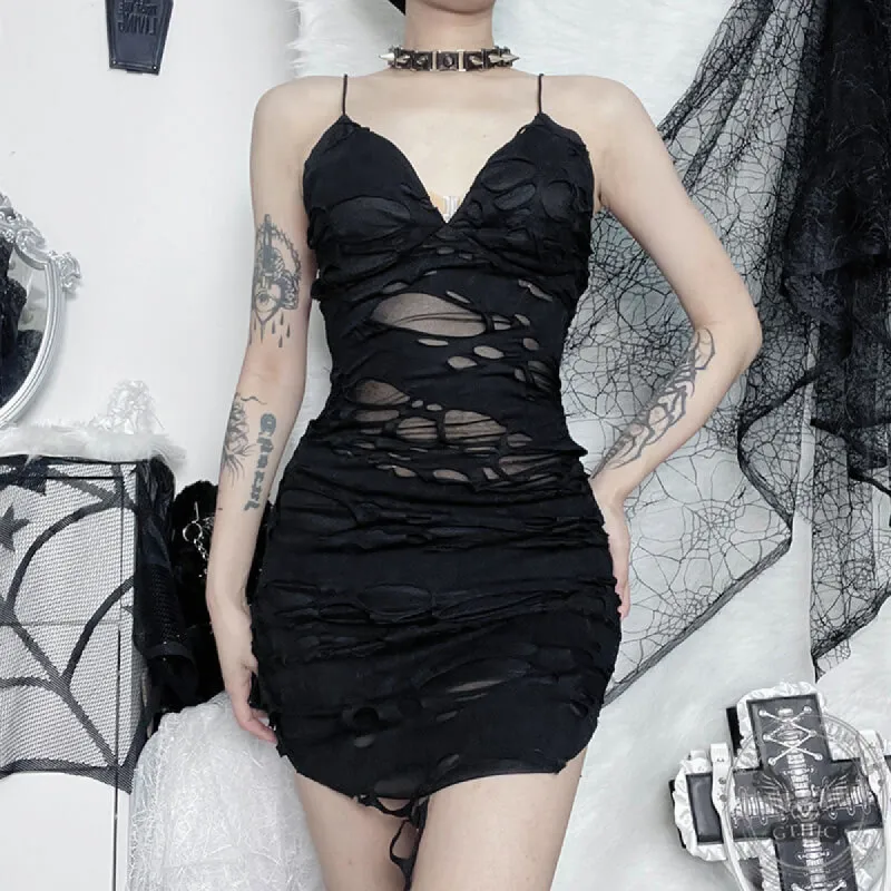 Grunge Mini Mesh Gothic Dress sold by GTHIC