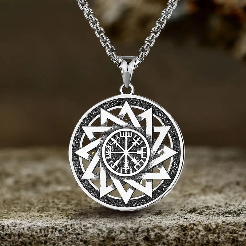 Viking Vegvisir Stainless Steel Necklace sold by GTHIC