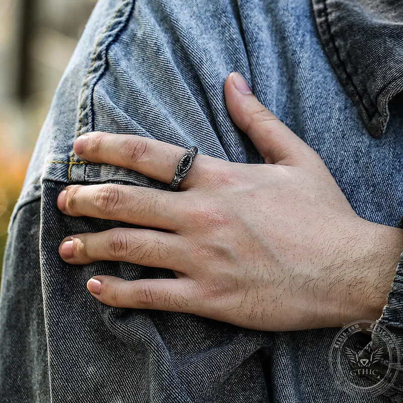 Dragon Ouroboros Stainless Steel Ring sold by GTHIC product image thumbnail 2