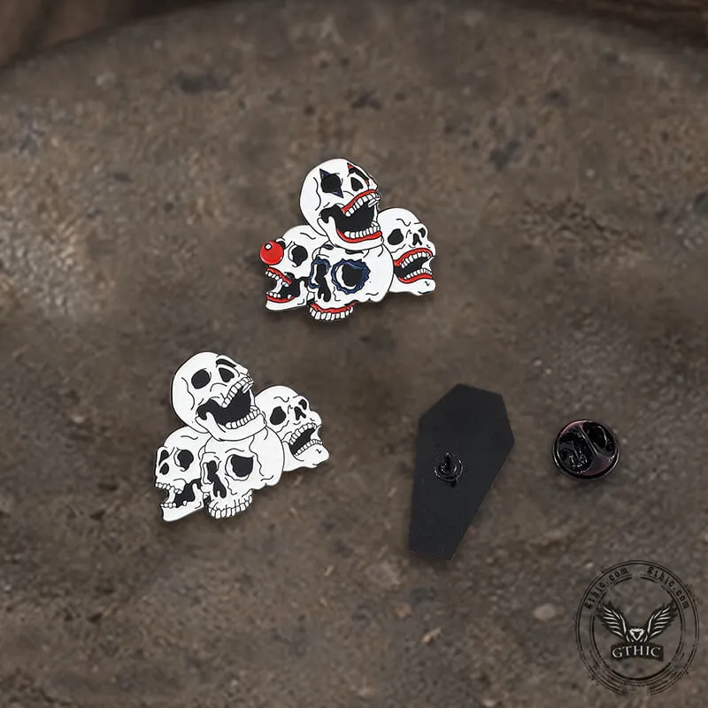 6 Pcs Punk Skull Design Alloy Brooches sold by GTHIC product image thumbnail 5