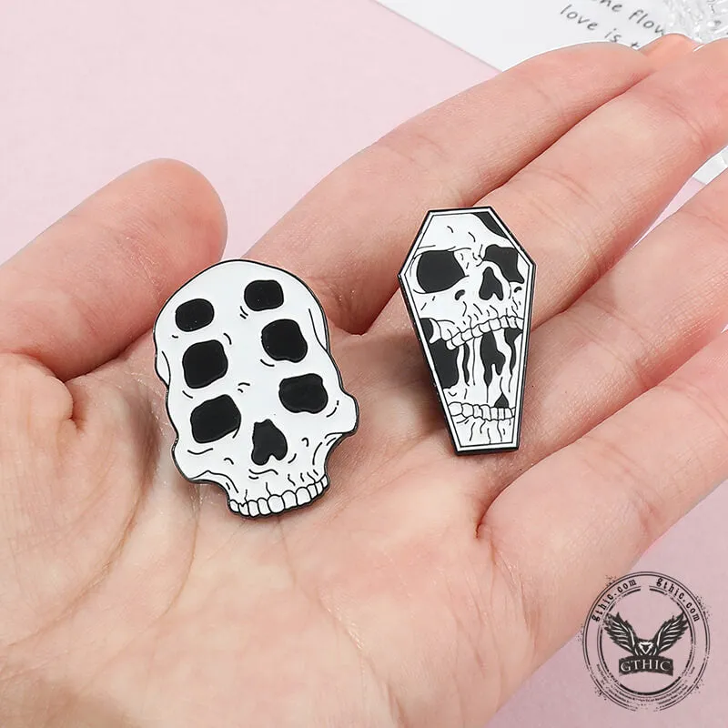 6 Pcs Punk Skull Design Alloy Brooches sold by GTHIC product image thumbnail 3