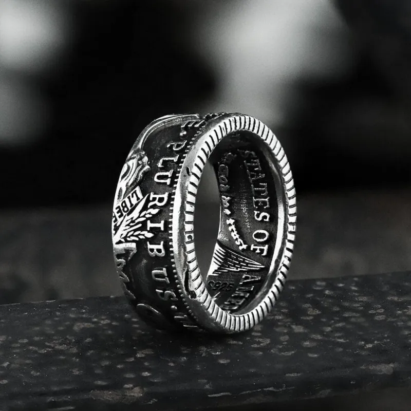 1896 Morgan Dollar Pattern Alloy Ring made by GTHIC