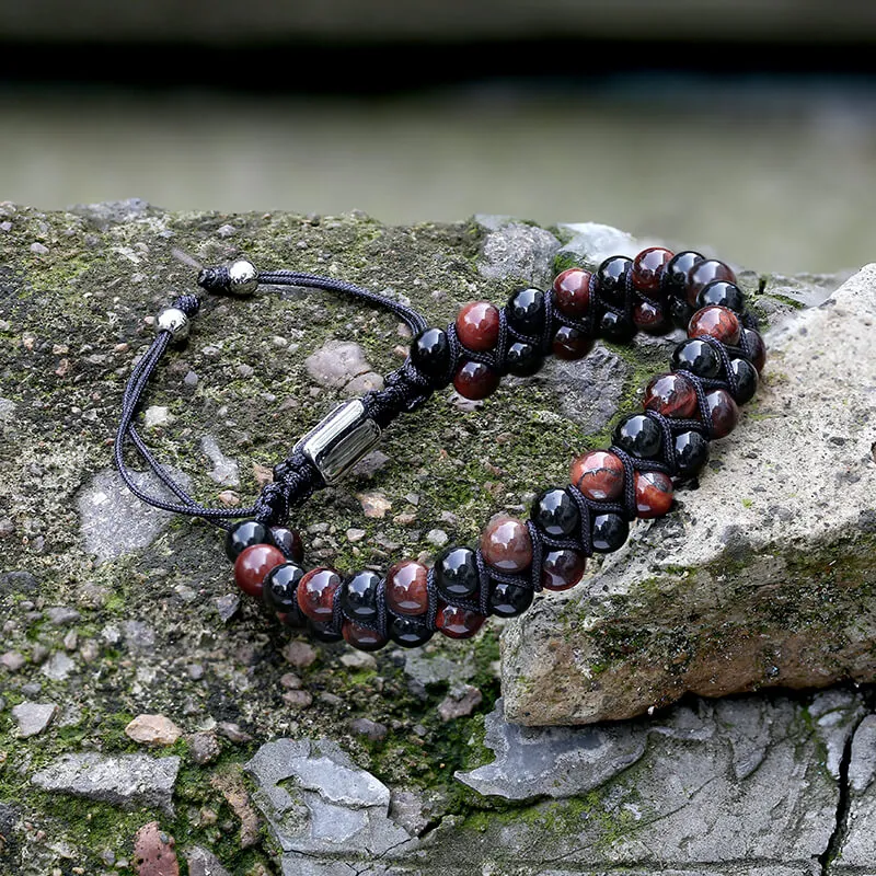 Simple Braided Natural Stone Bead Bracelet sold by GTHIC product image thumbnail 4