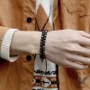 Simple Braided Natural Stone Bead Bracelet sold by GTHIC