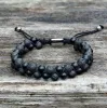 Simple Braided Natural Stone Bead Bracelet sold by GTHIC