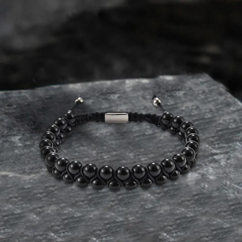 Simple Braided Natural Stone Bead Bracelet sold by GTHIC product image thumbnail 3