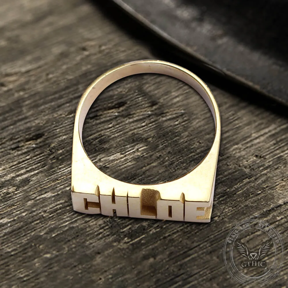 Sterling Silver Custom Name Ring sold by GTHIC product image thumbnail 5
