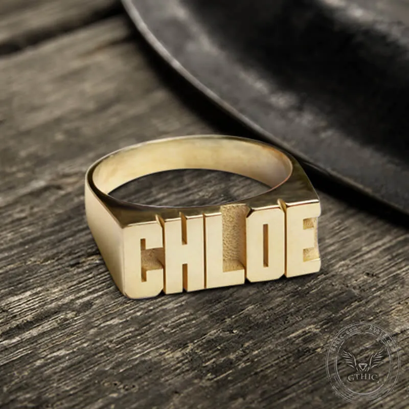 Sterling Silver Custom Name Ring sold by GTHIC product image thumbnail 4