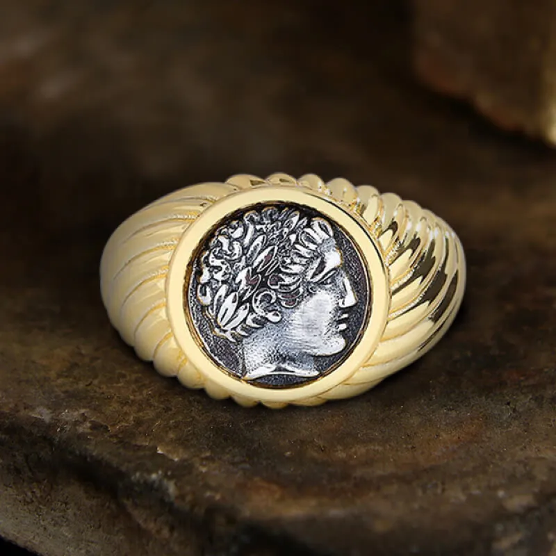 Apollo Sterling Silver Mythology Ring sold by GTHIC