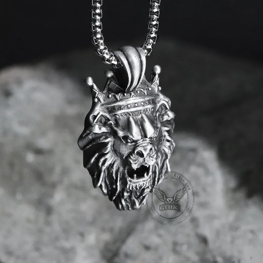 Lion King Crown Pure Tin Necklace sold by GTHIC product image thumbnail 5