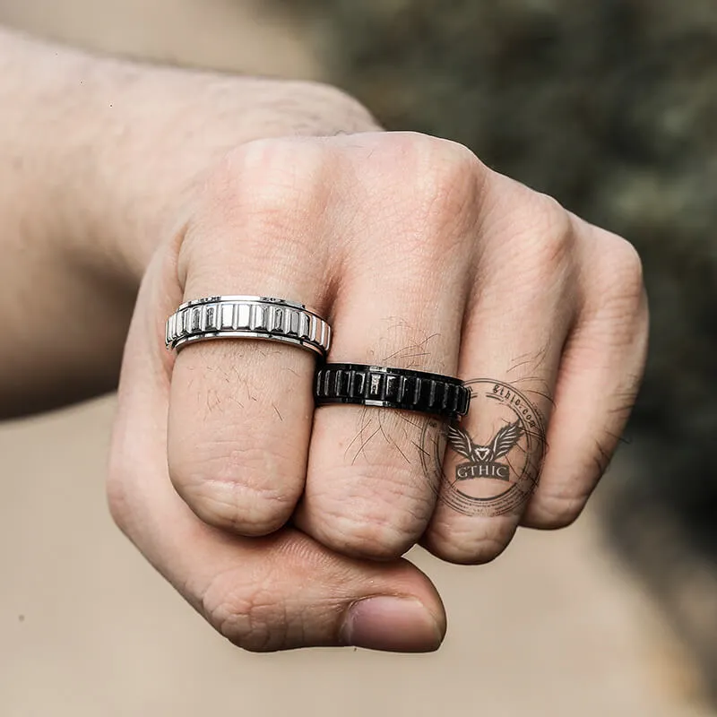 Simple Gear Stainless Steel Spinner Ring sold by GTHIC product image thumbnail 2