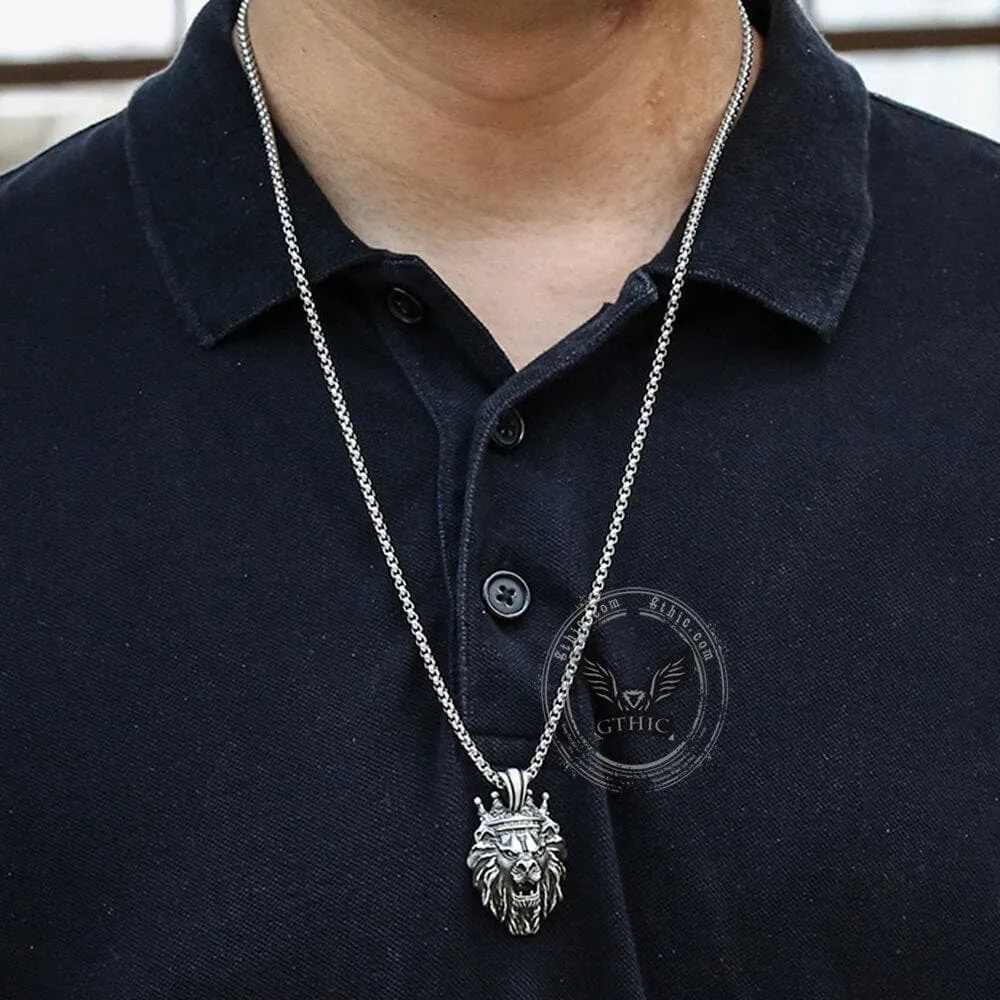 Lion King Crown Pure Tin Necklace sold by GTHIC product image thumbnail 2