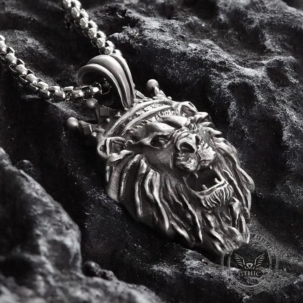 Lion King Crown Pure Tin Necklace sold by GTHIC product image thumbnail 3