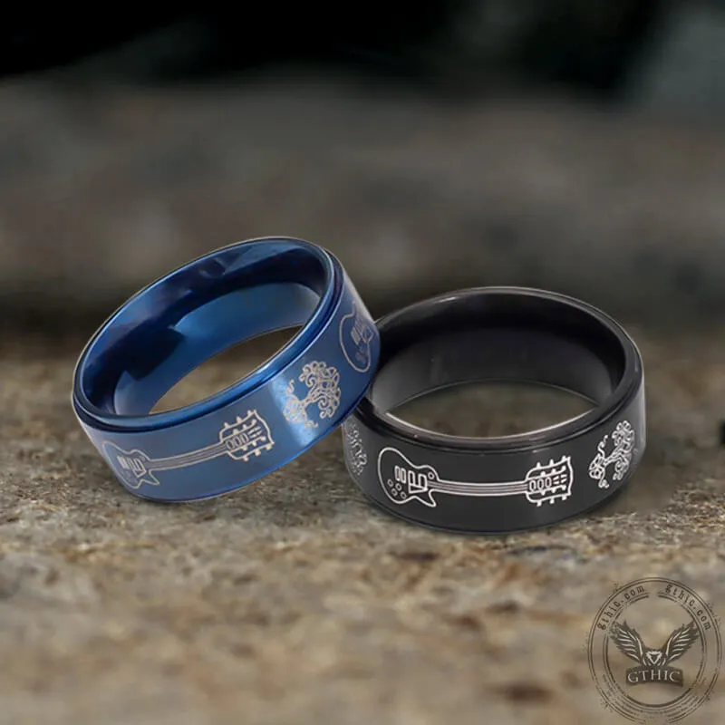 Viking Tree of Life Guitar Stainless Steel Ring sold by GTHIC