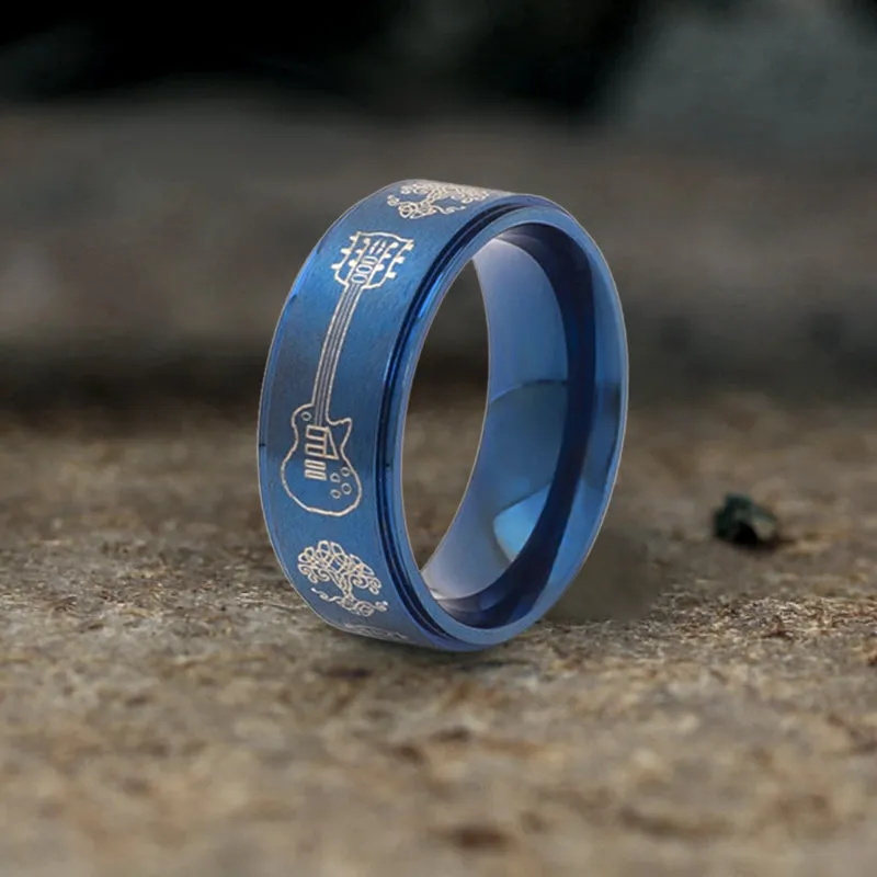Viking Tree of Life Guitar Stainless Steel Ring sold by GTHIC product image thumbnail 3