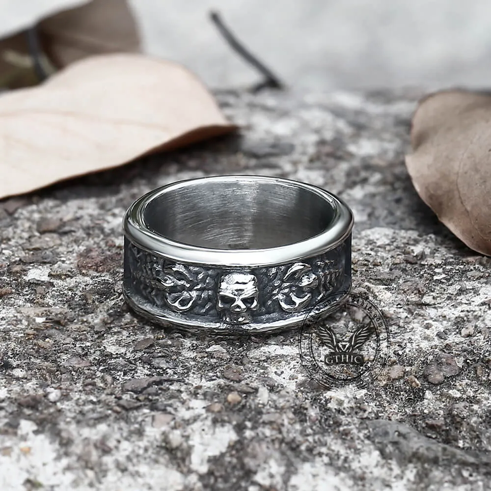 Gothic Skull With Scorpion Stainless Steel Ring sold by GTHIC product image thumbnail 5