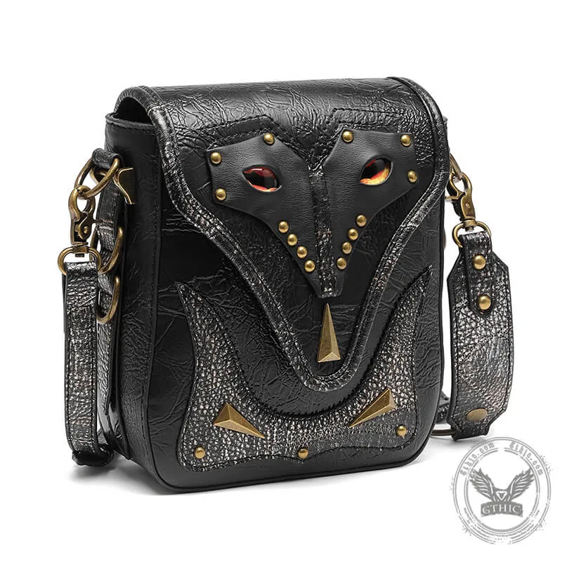 Gothic Evil Eye PU Leather Punk Crossbody Bag sold by GTHIC product image thumbnail 3