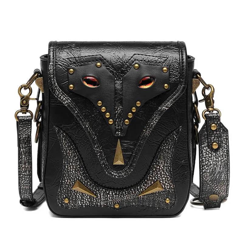Gothic Evil Eye PU Leather Punk Crossbody Bag sold by GTHIC