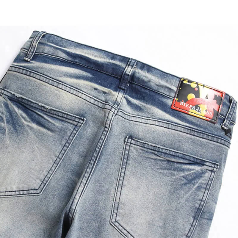 Flame Print Cotton Distressed Pants sold by GTHIC product image thumbnail 5