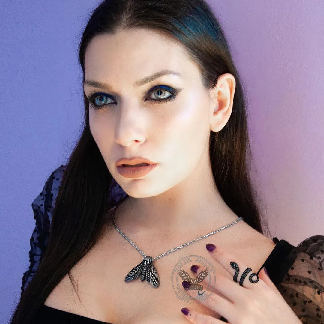 Death Head Moth Stainless Steel Pendant sold by GTHIC product image thumbnail 2