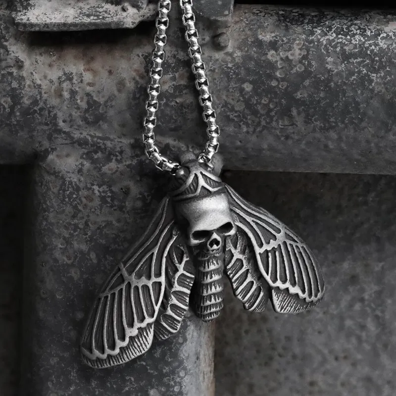 Death Head Moth Stainless Steel Pendant sold by GTHIC