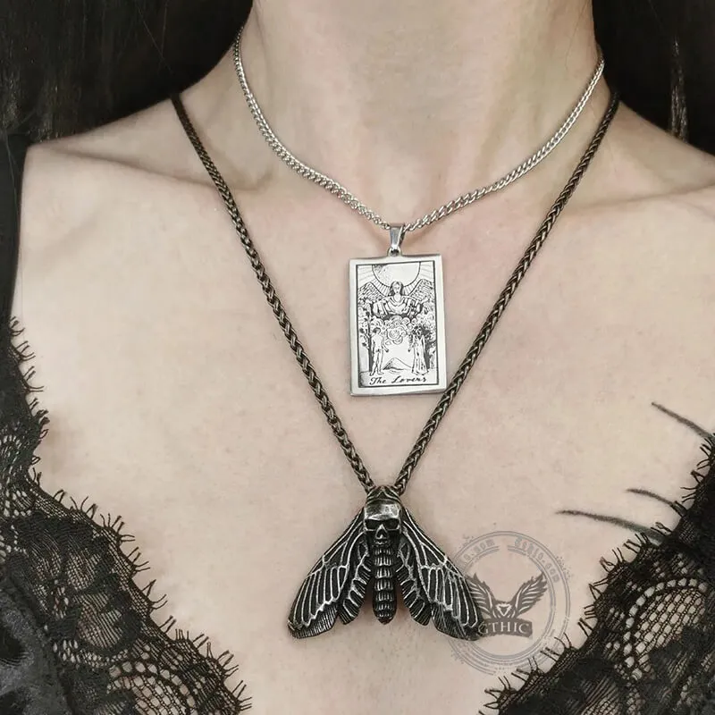 Death Head Moth Stainless Steel Pendant sold by GTHIC product image thumbnail 3