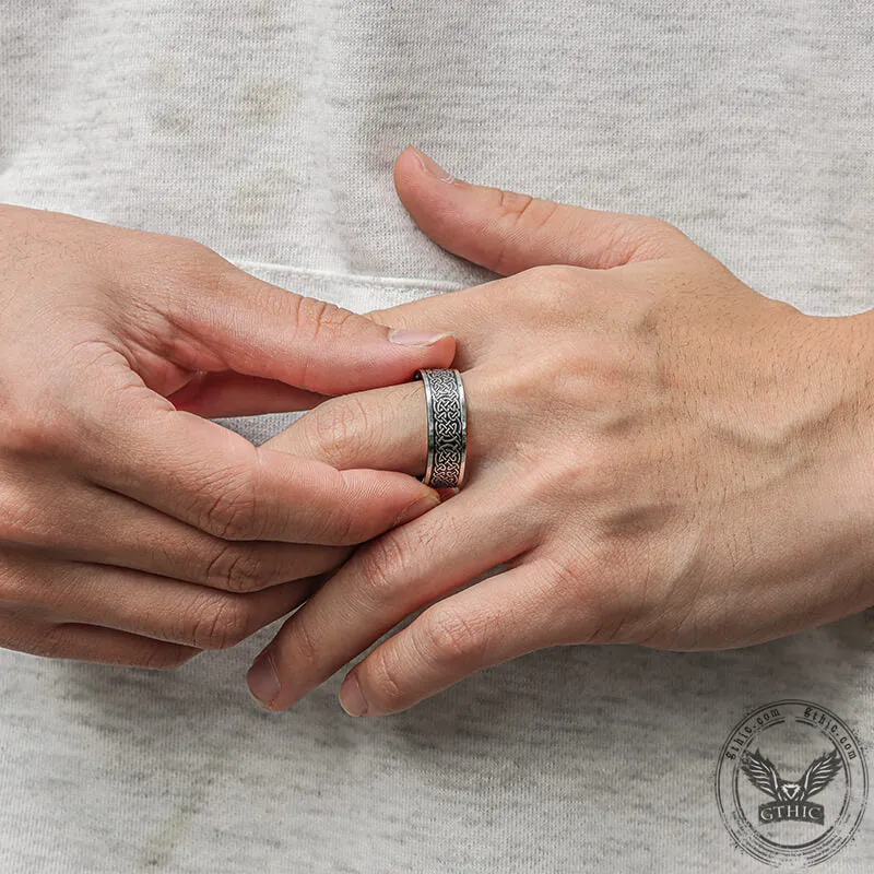 Nordic Celtic Knot Stainless Steel Viking Ring sold by GTHIC product image thumbnail 4
