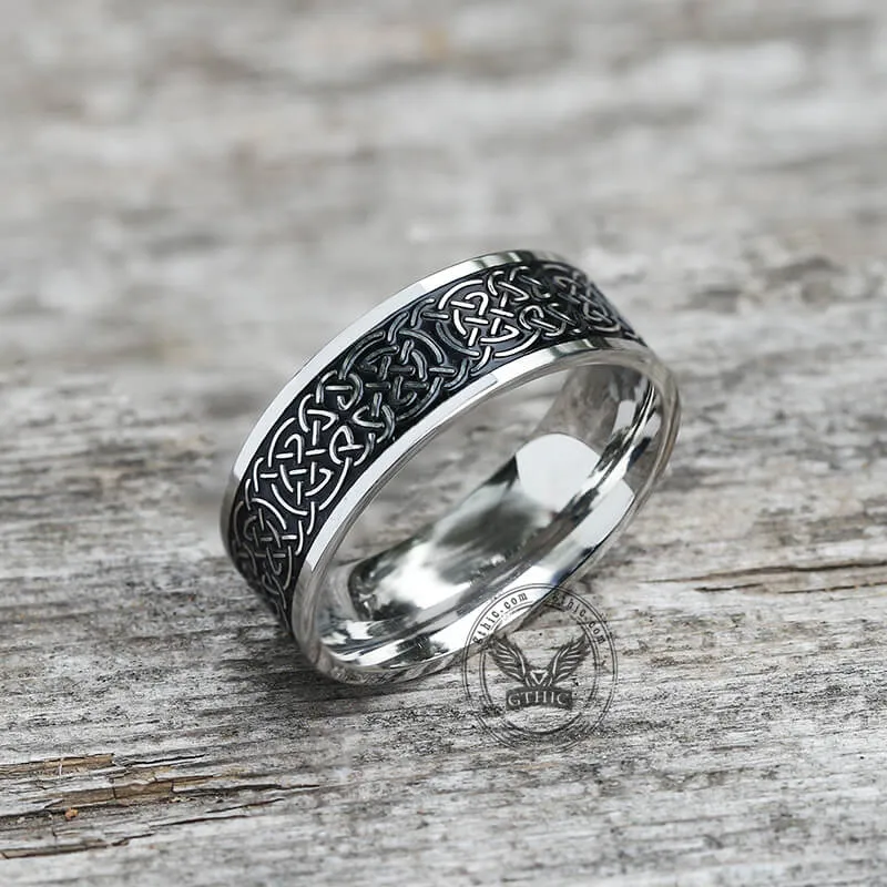 Nordic Celtic Knot Stainless Steel Viking Ring sold by GTHIC product image thumbnail 5