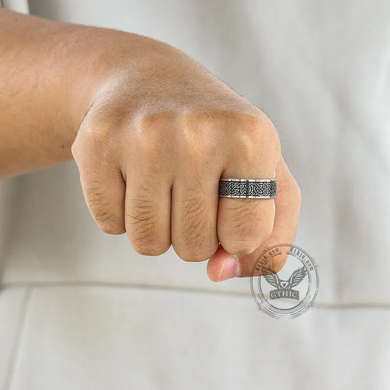 Nordic Celtic Knot Stainless Steel Viking Ring sold by GTHIC product image thumbnail 2
