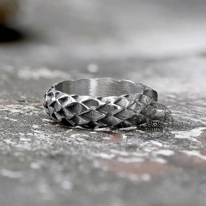 Retro Snake Scale Stainless Steel Ring sold by GTHIC product image thumbnail 5