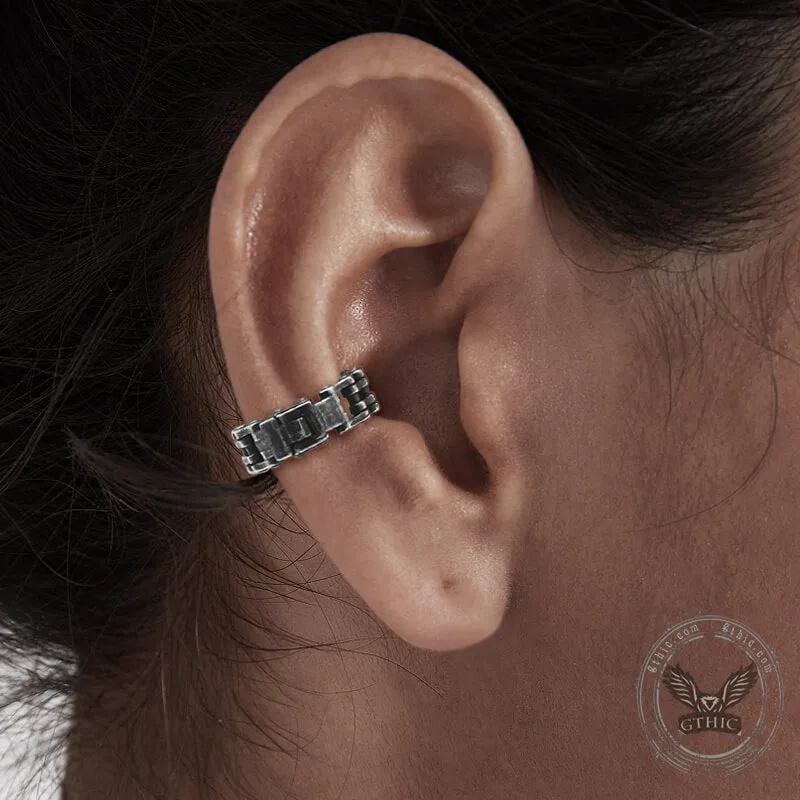 Chain Design Stainless Steel Ear Cuffs sold by GTHIC product image thumbnail 2