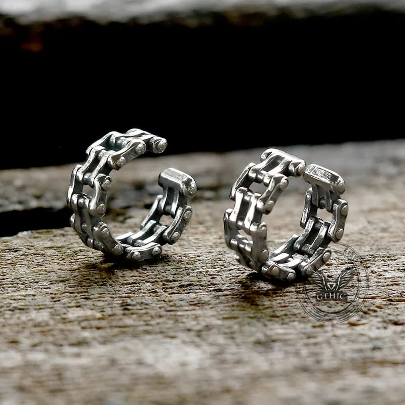 Chain Design Stainless Steel Ear Cuffs sold by GTHIC product image thumbnail 4
