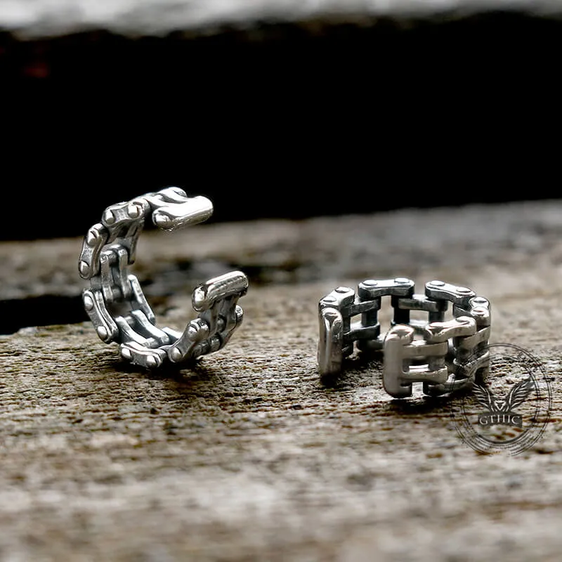 Chain Design Stainless Steel Ear Cuffs sold by GTHIC product image thumbnail 5